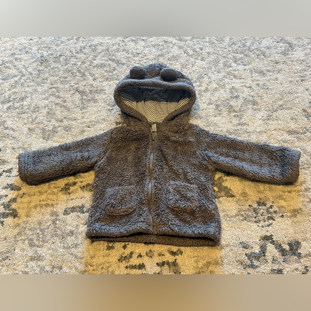 Carter's Gray Fuzzy Kids Jacket